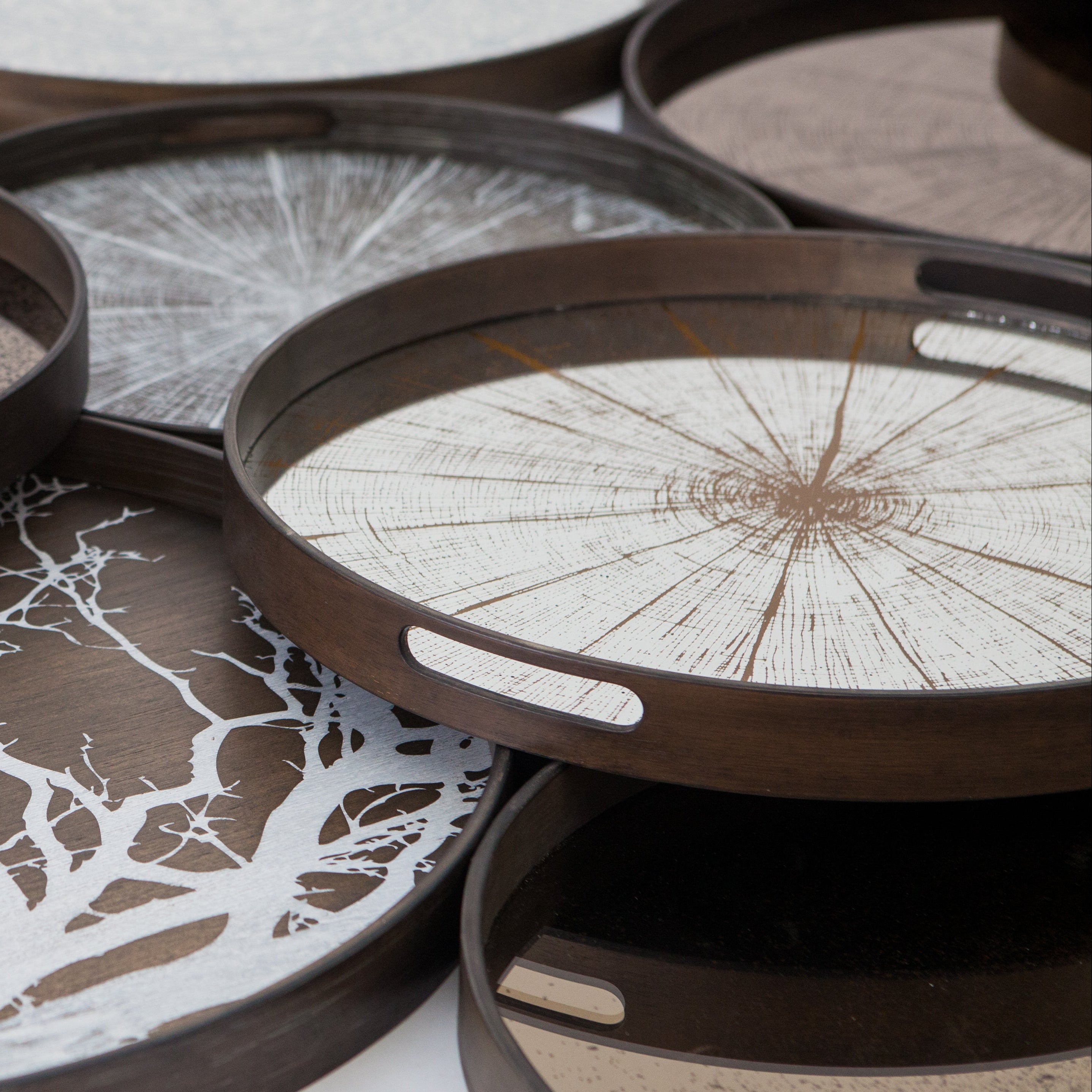 Ethnicraft Slice Tray, FSC-certified solid wood furniture by Belgian brand