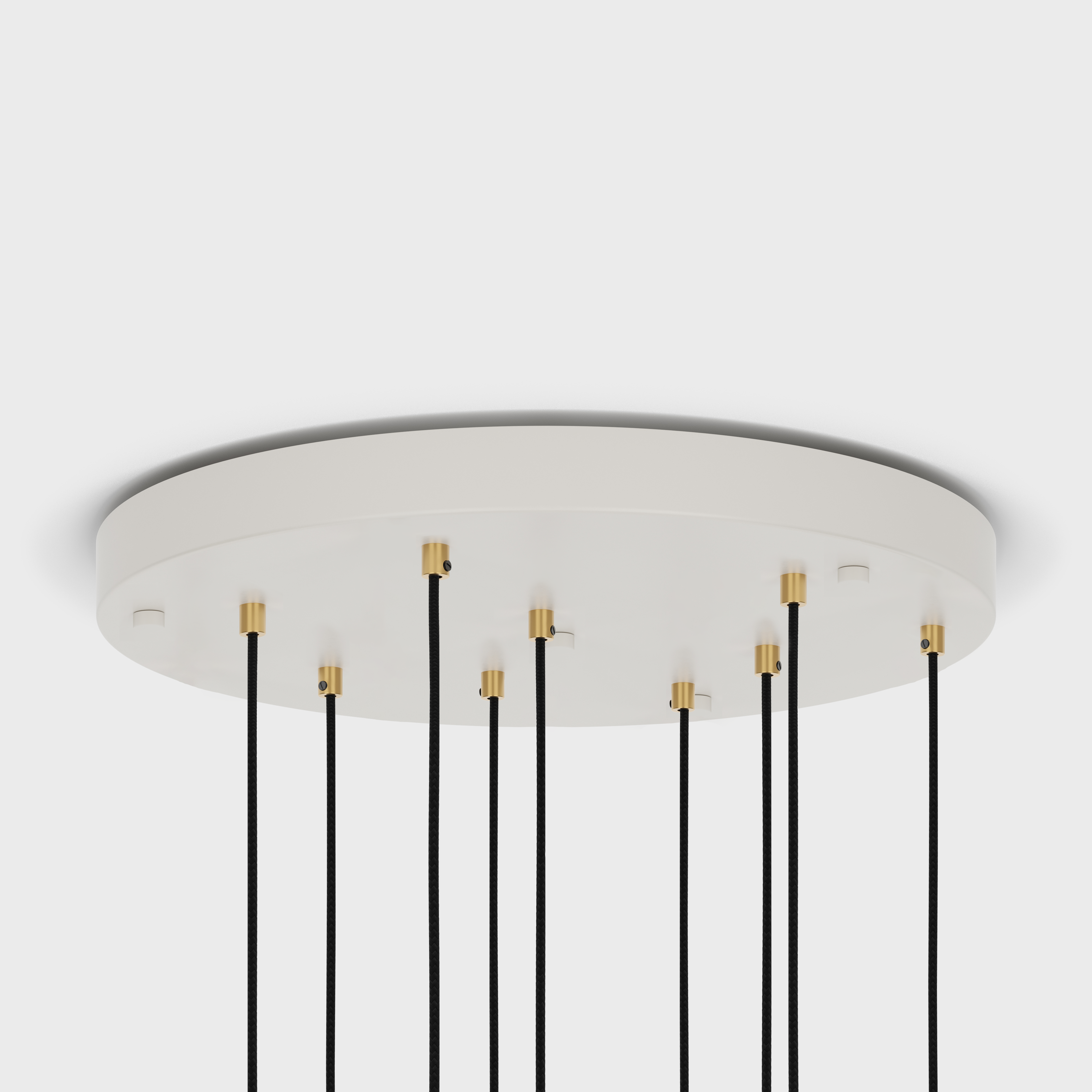 Tala Nine Pendant white canopy detail, grey background