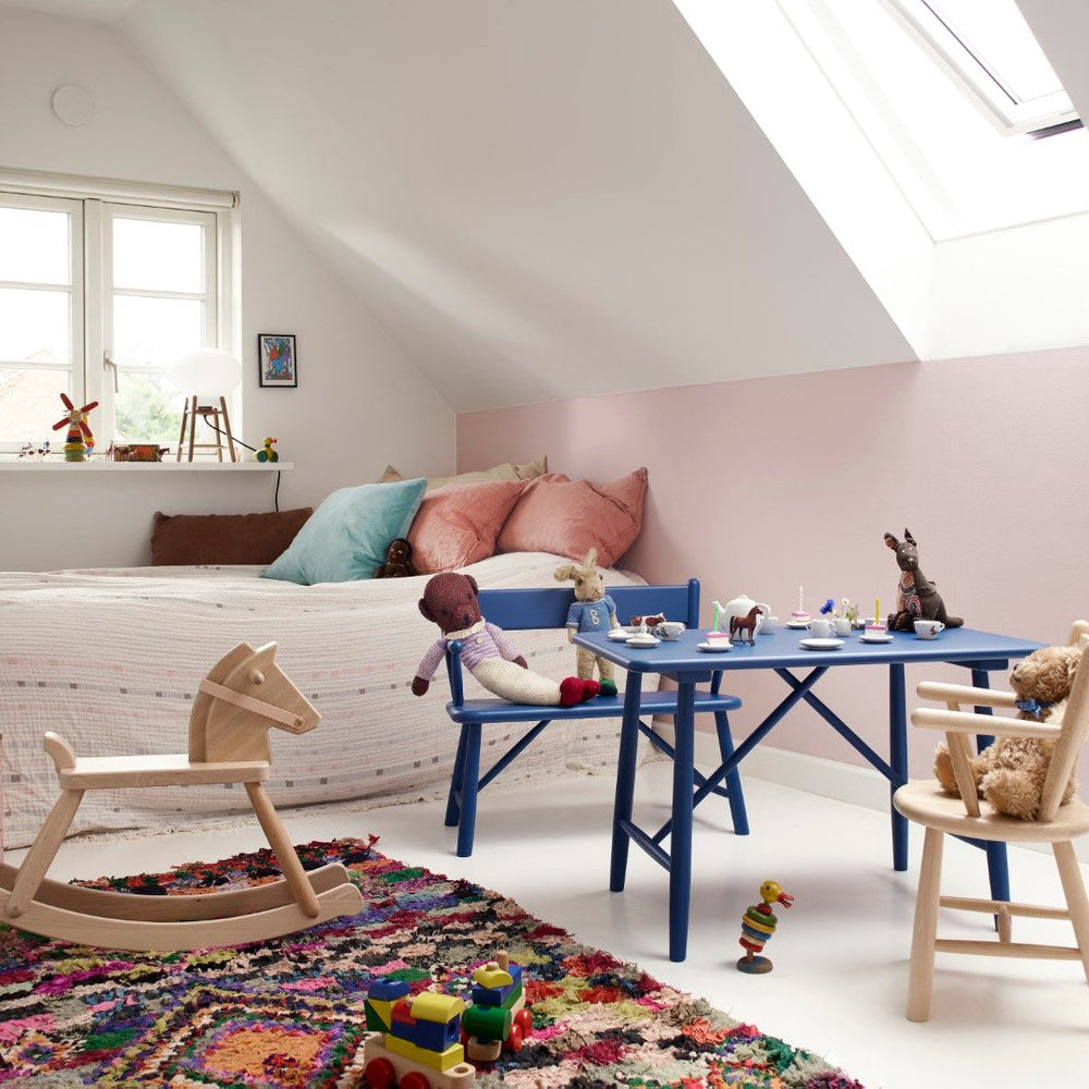 FDB Møbler Children's table in solid beech, designed by Børge Mogensen