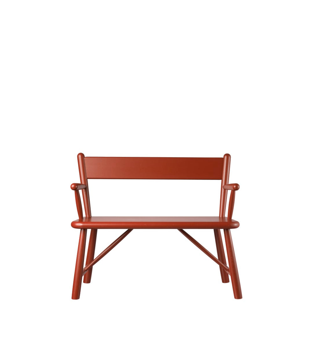 FDB Møbler Children's bench in solid beech (blue), designed by Børge Mogensen