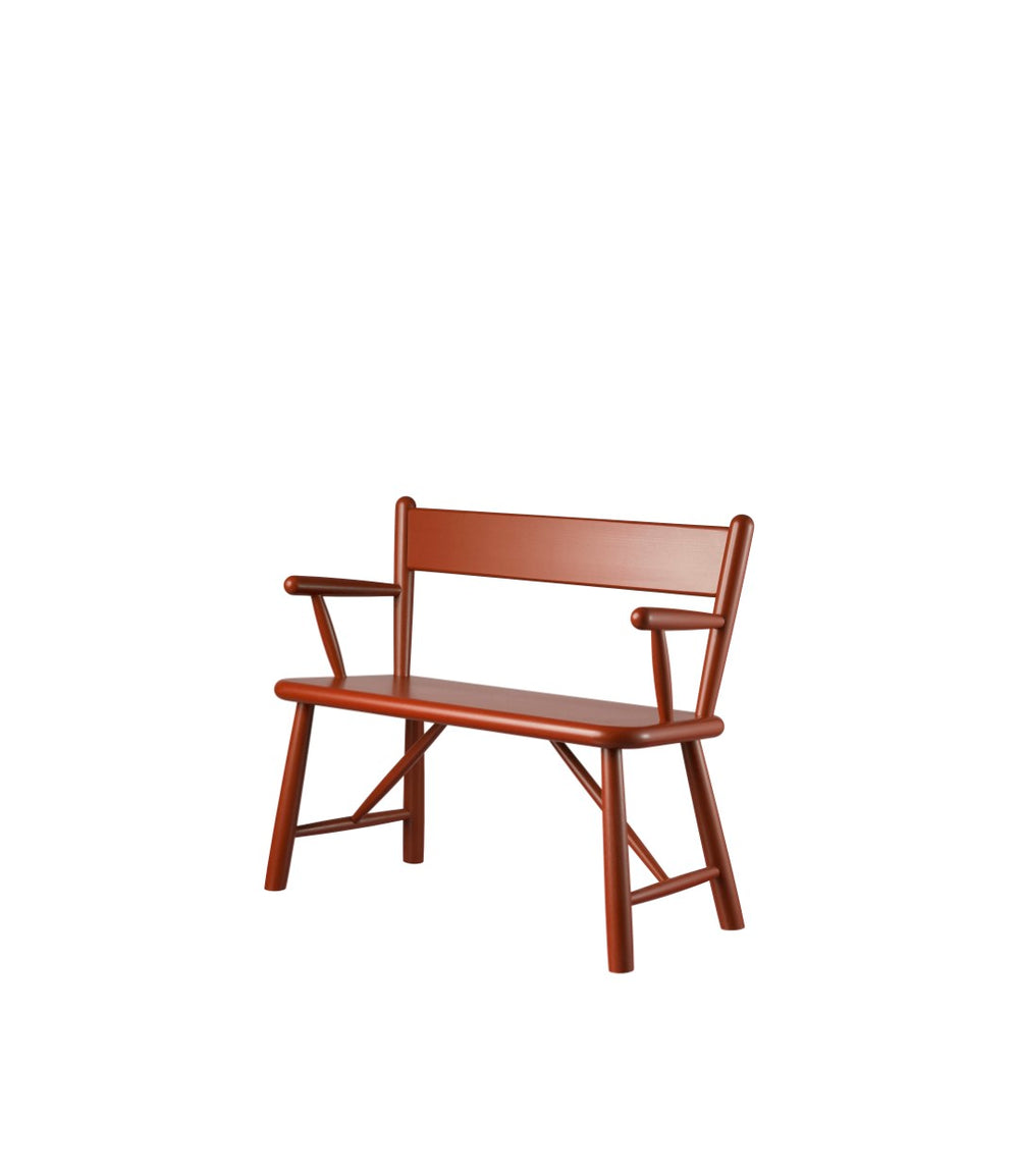 FDB Møbler Children's bench in solid beech (blue), designed by Børge Mogensen