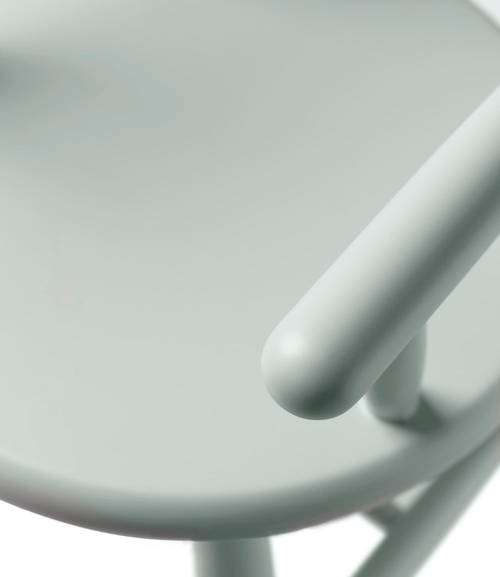 FDB Møbler Children's chair in solid beech (blue grey), designed by Børge Mogensen
