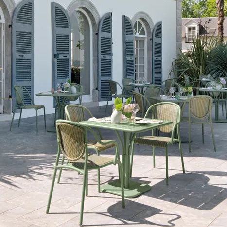 Fermob Luxembourg 31.5" Square Pedestal Table
