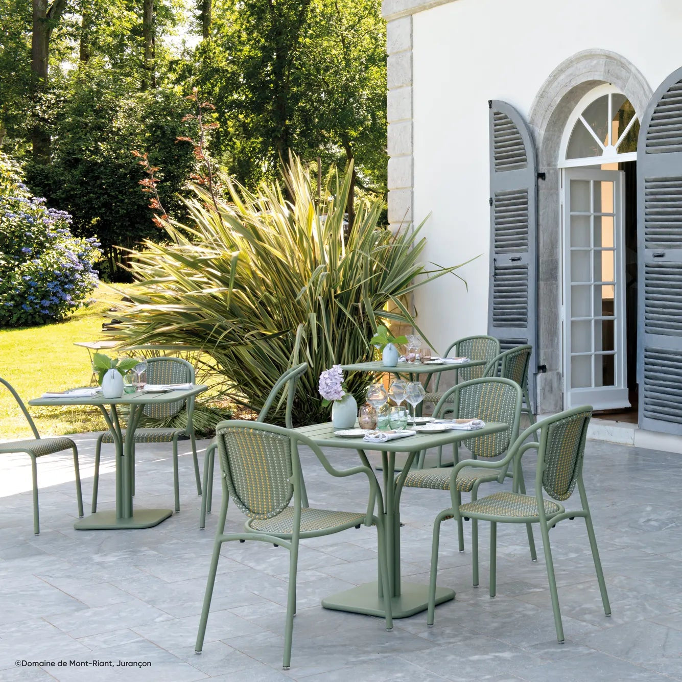 Fermob Luxembourg 31.5" Square Pedestal Table