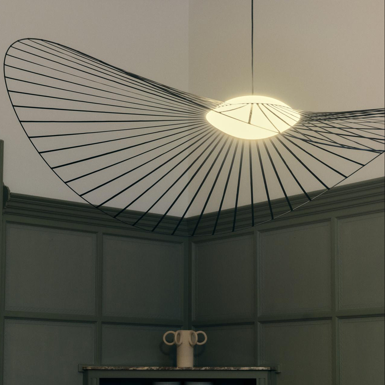 Petite Friture Vertigo Nova Pendant styled in a designer interior, designed by Constance Guisset