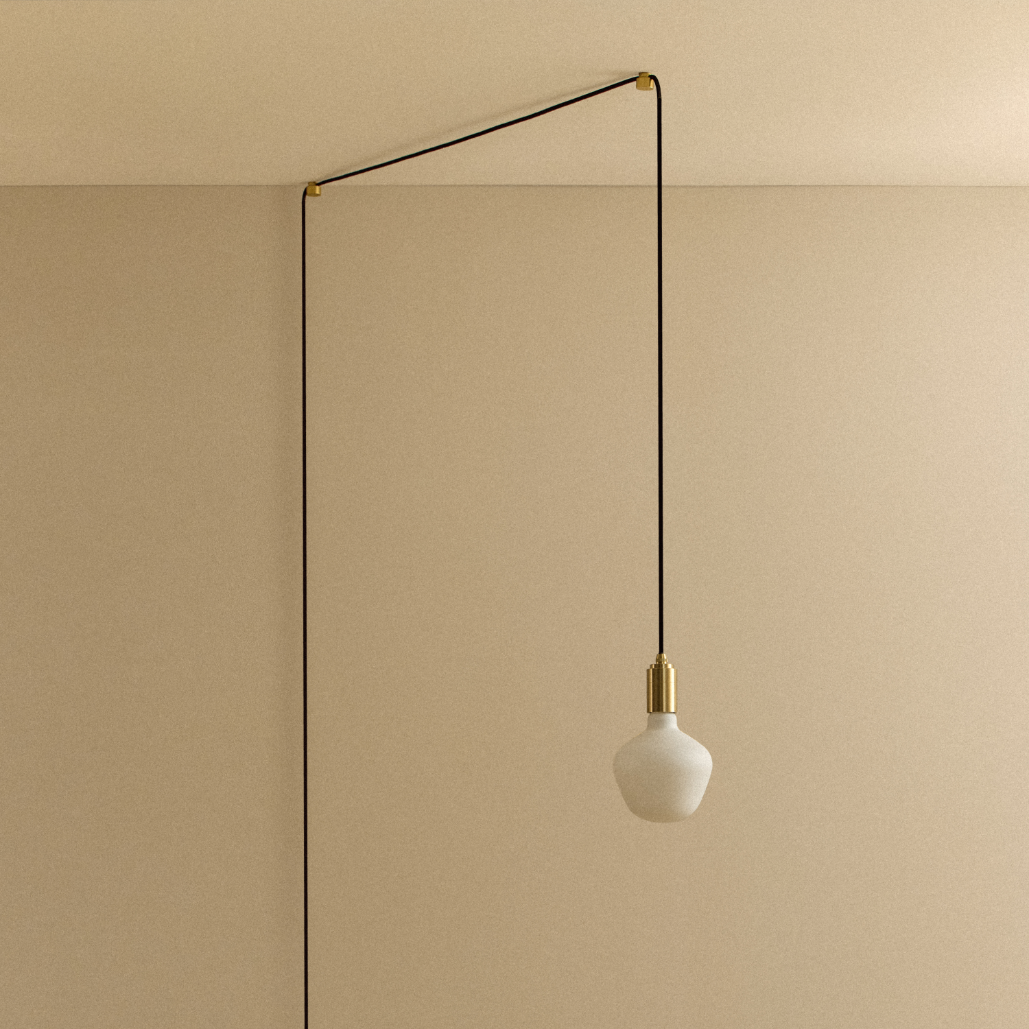 Full length view of the Enno Plug-In Pendant's cord and fitting