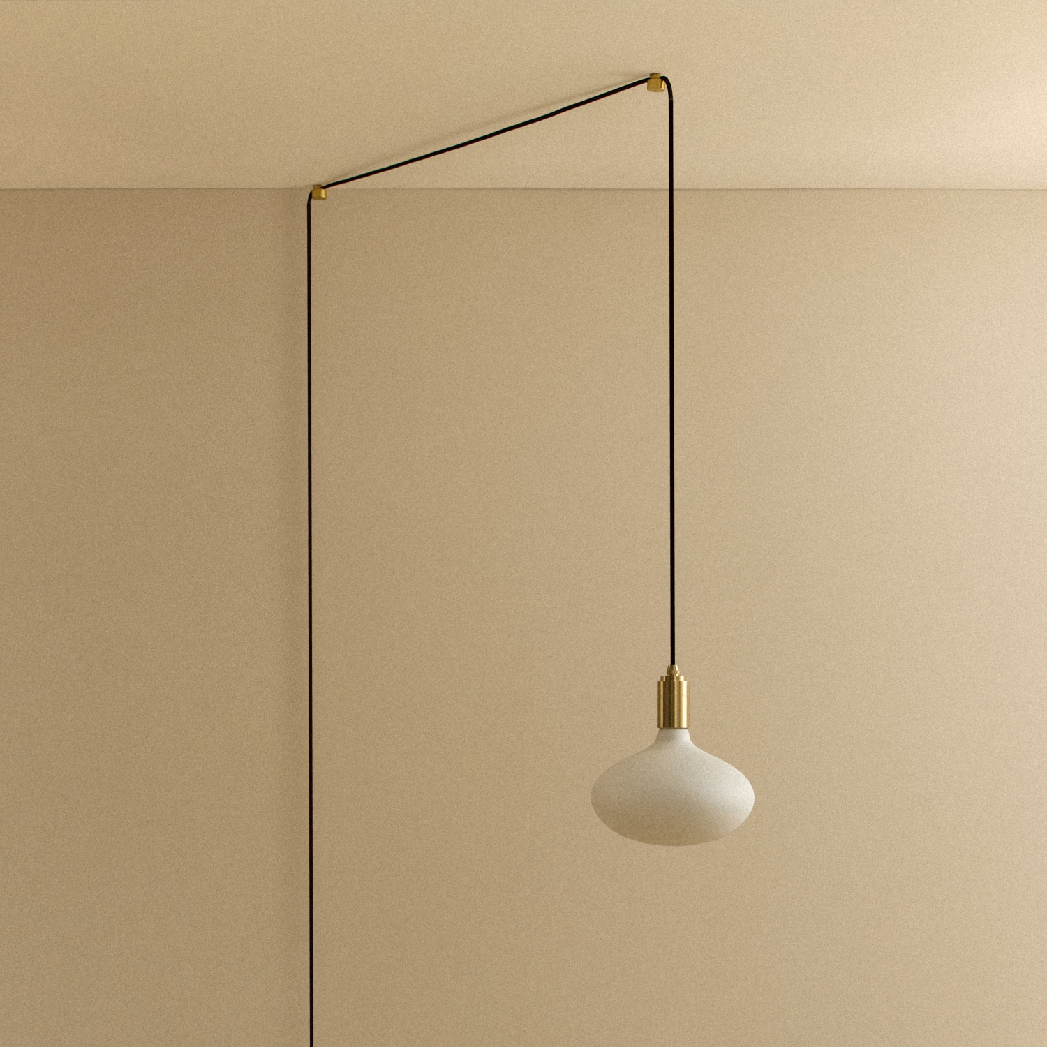 Oval II Plug-In Pendant by Tala — brass finish, unlit