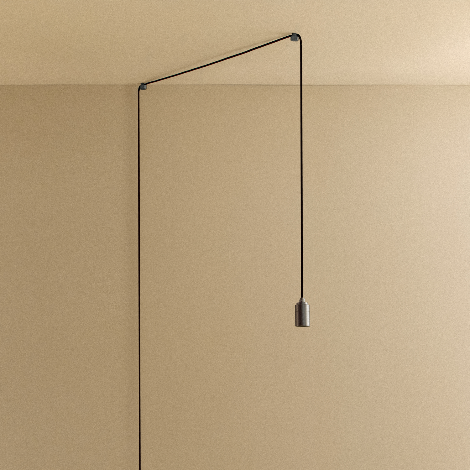 Tala Plug-In Pendant in Graphite — studio product shot, fixture alone, no bulb