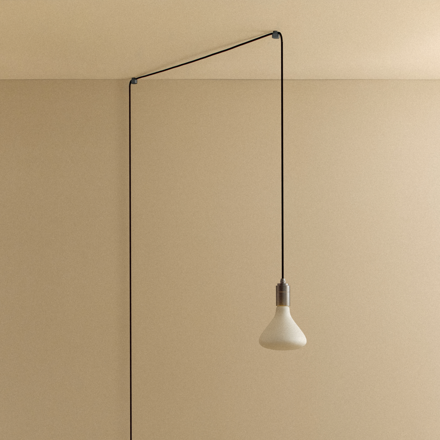 Noma Plug-In Pendant in Graphite by Tala — bulb off