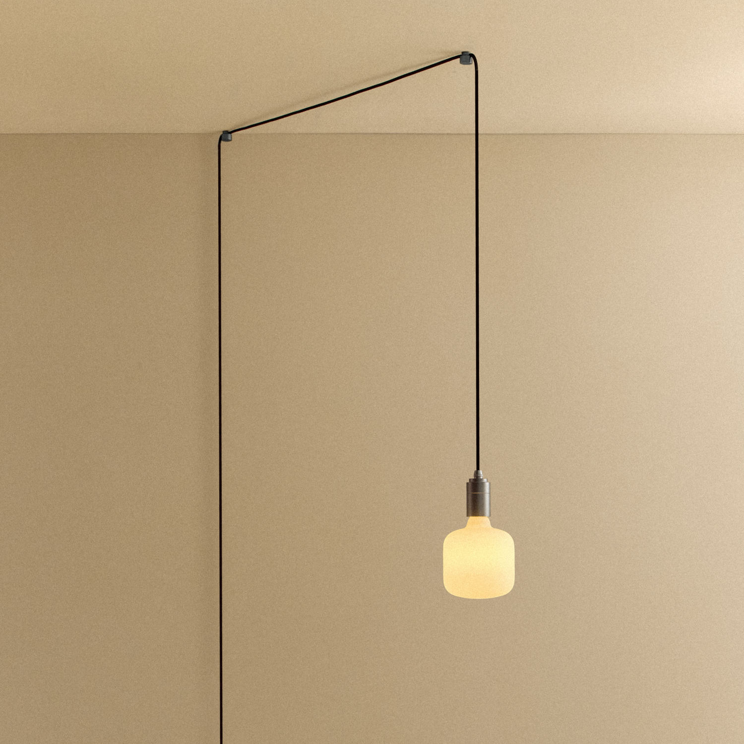 Oblo Plug-In Pendant in Graphite by Tala — full product view