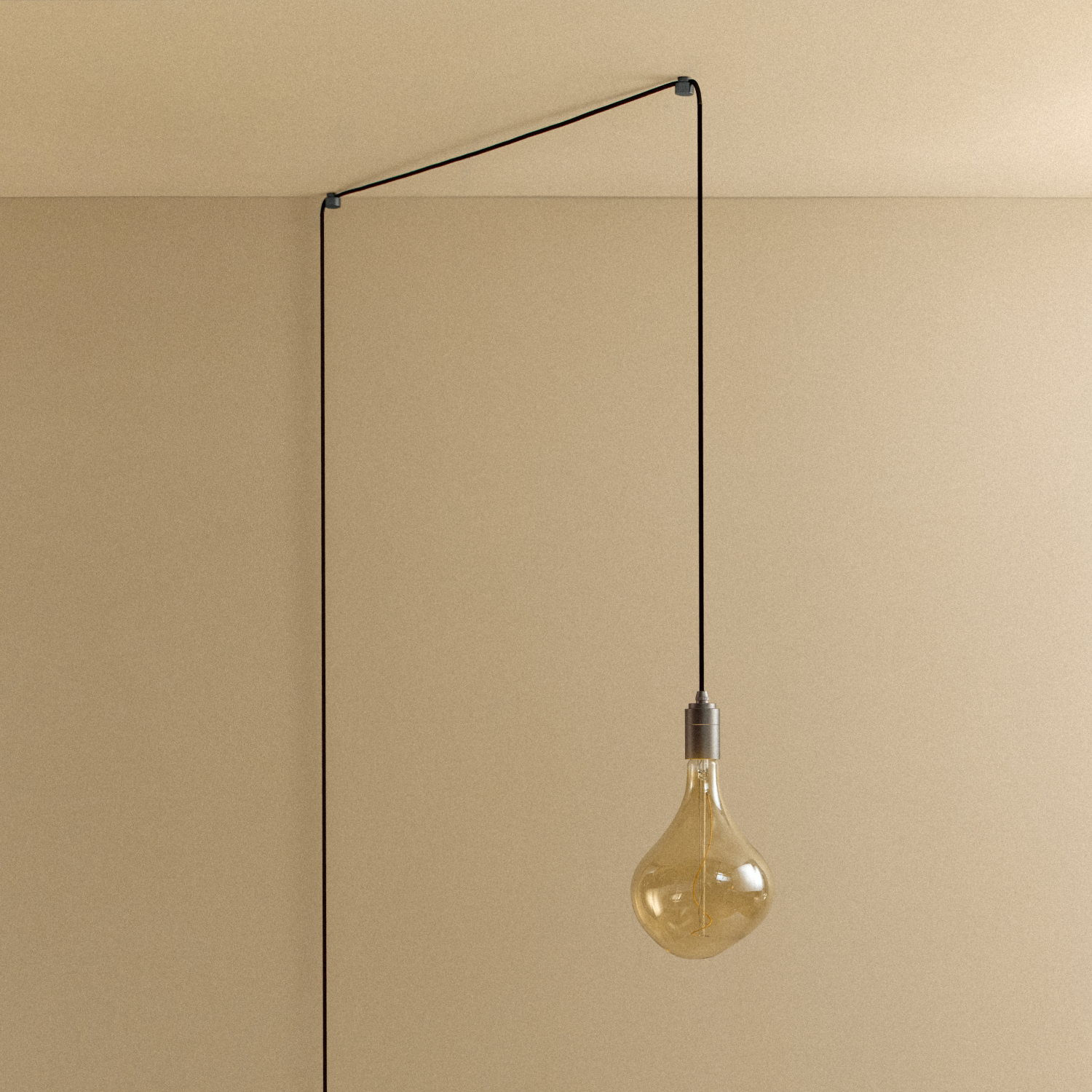 Voronoi II Plug-In Pendant by Tala in Graphite — product shot, light off