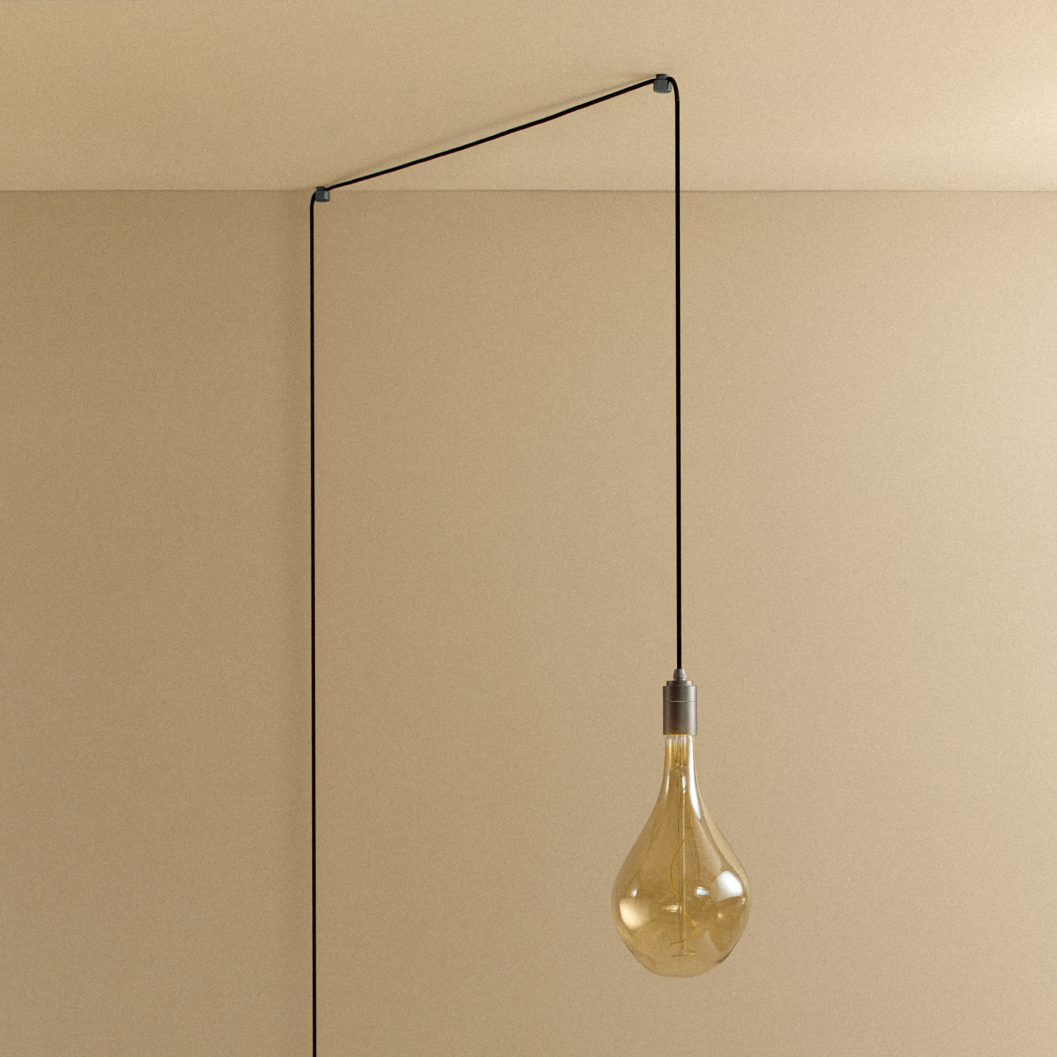 Voronoi III Plug-In Pendant by Tala in Graphite — product shot, light off