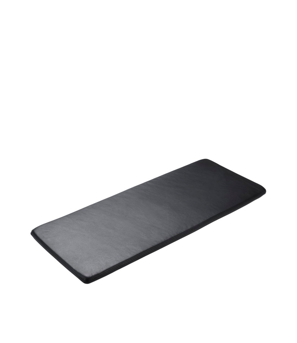 FDB Møbler Seat cushion in black-stained leather