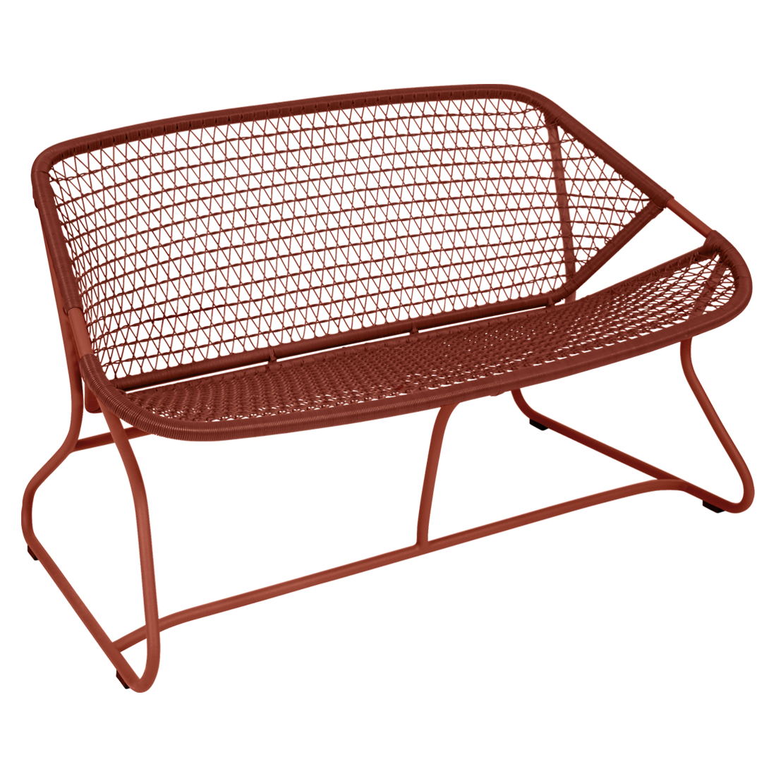 Fermob Sixties Bench in Red Ochre