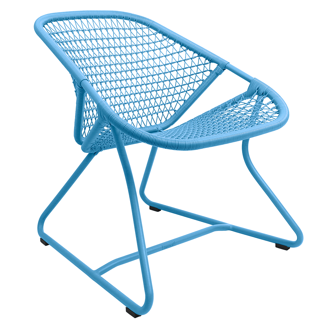 Fermob Sixties Low Armchair in Maya Blue