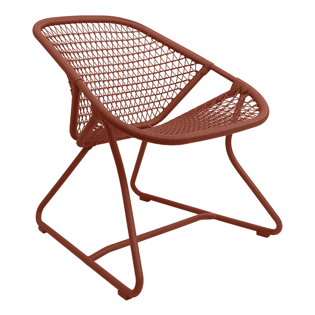 Fermob Sixties Low Armchair in Red Ochre