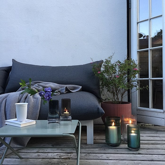 Lyngby Porcelain Glass Vases