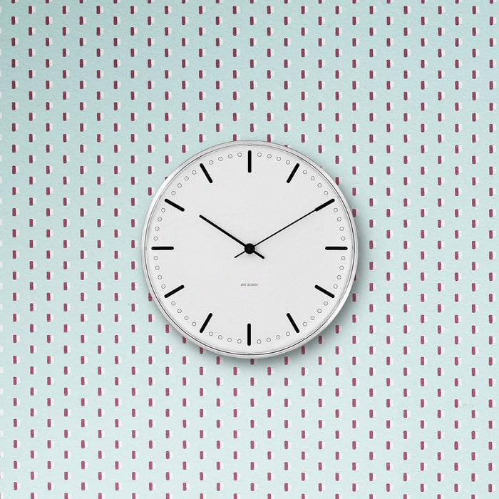 Arne Jacobsen Roman Wall Clock White/Black