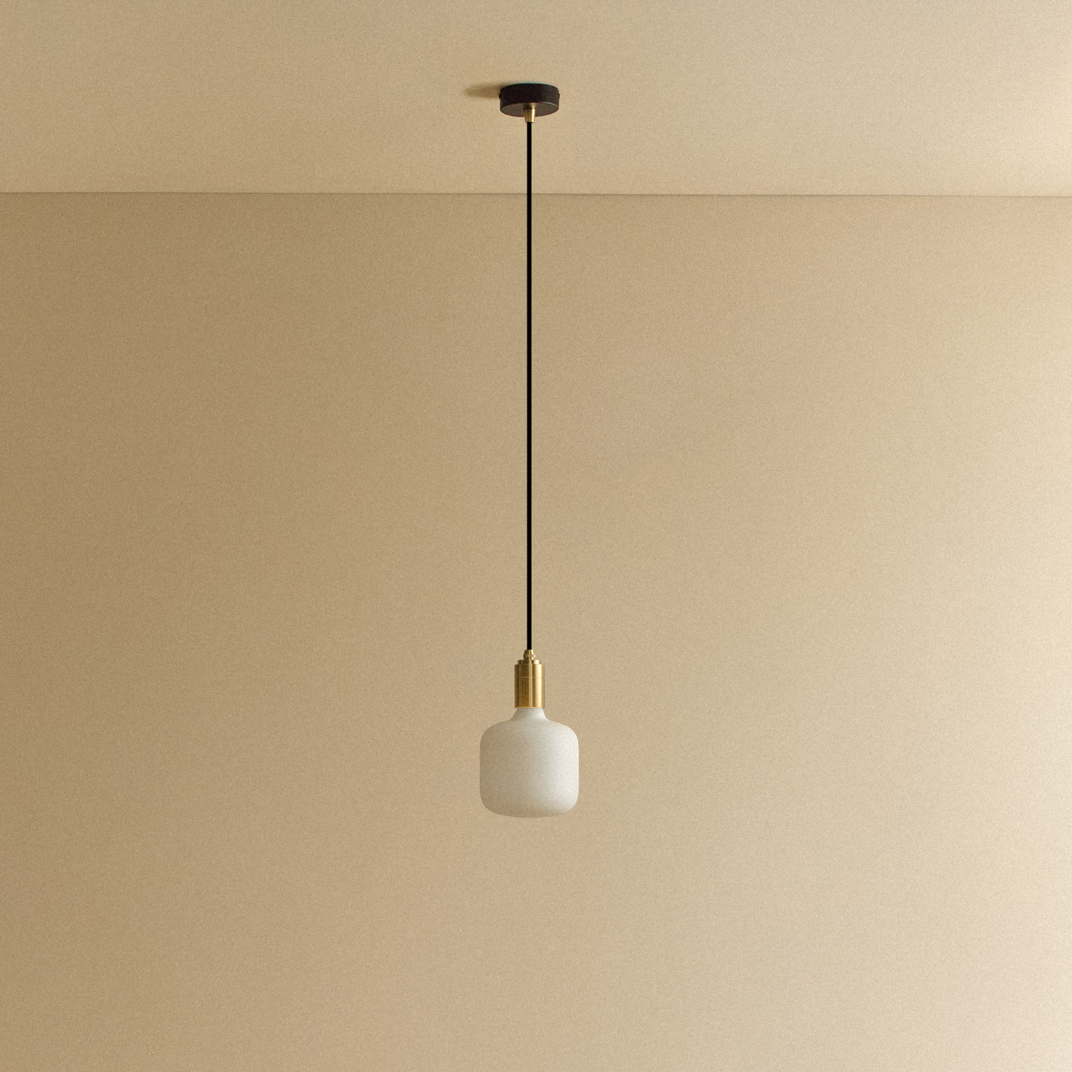 Oblo Pendant Light in Brass by Tala — bulb off