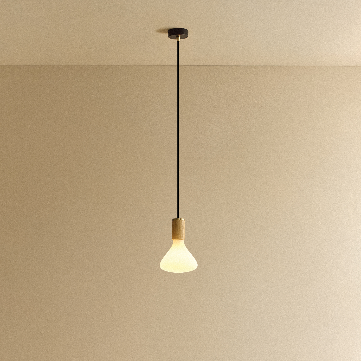 Noma Pendant Light in Oak by Tala — full product view