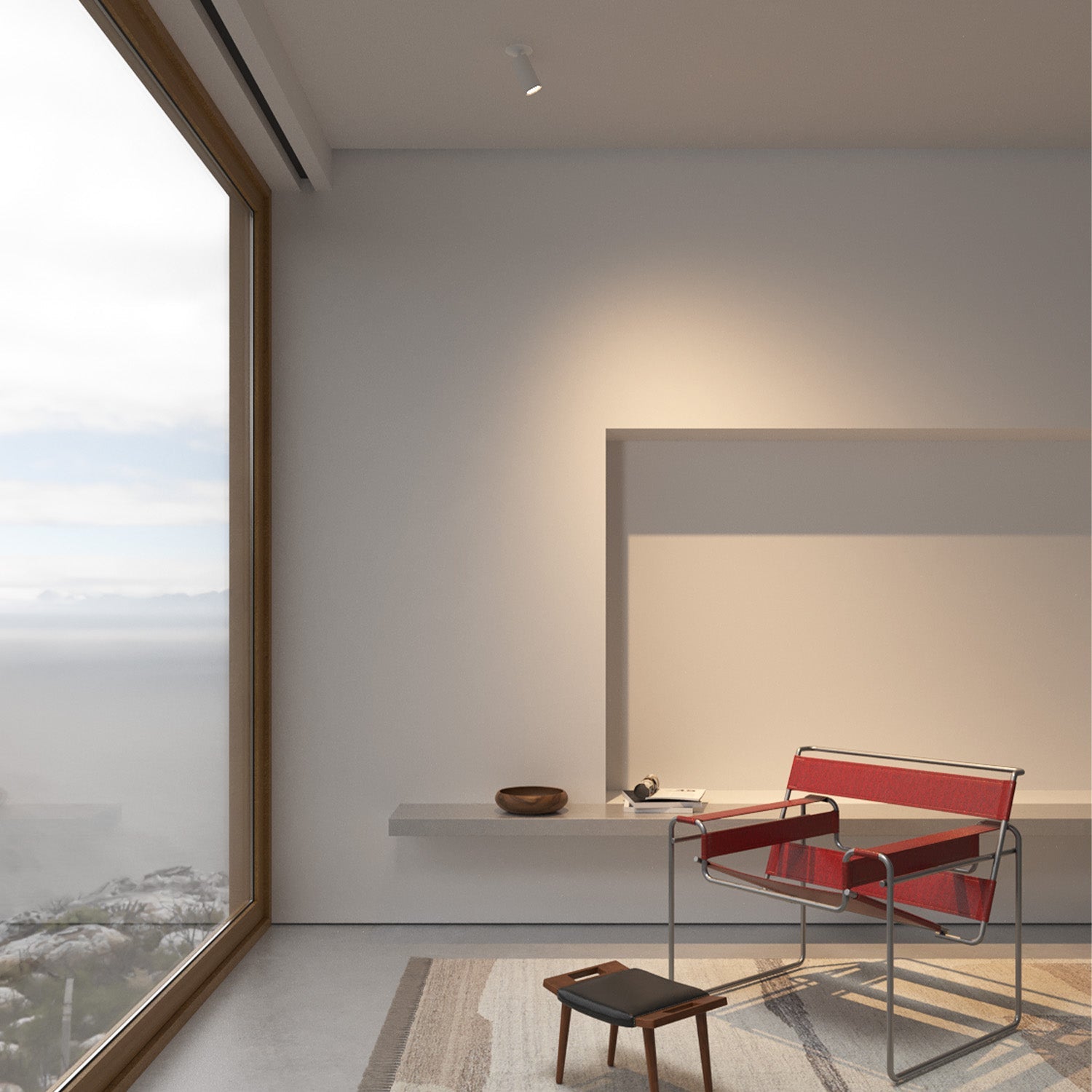 Core Recessed Spotlight, illuminated beam detail