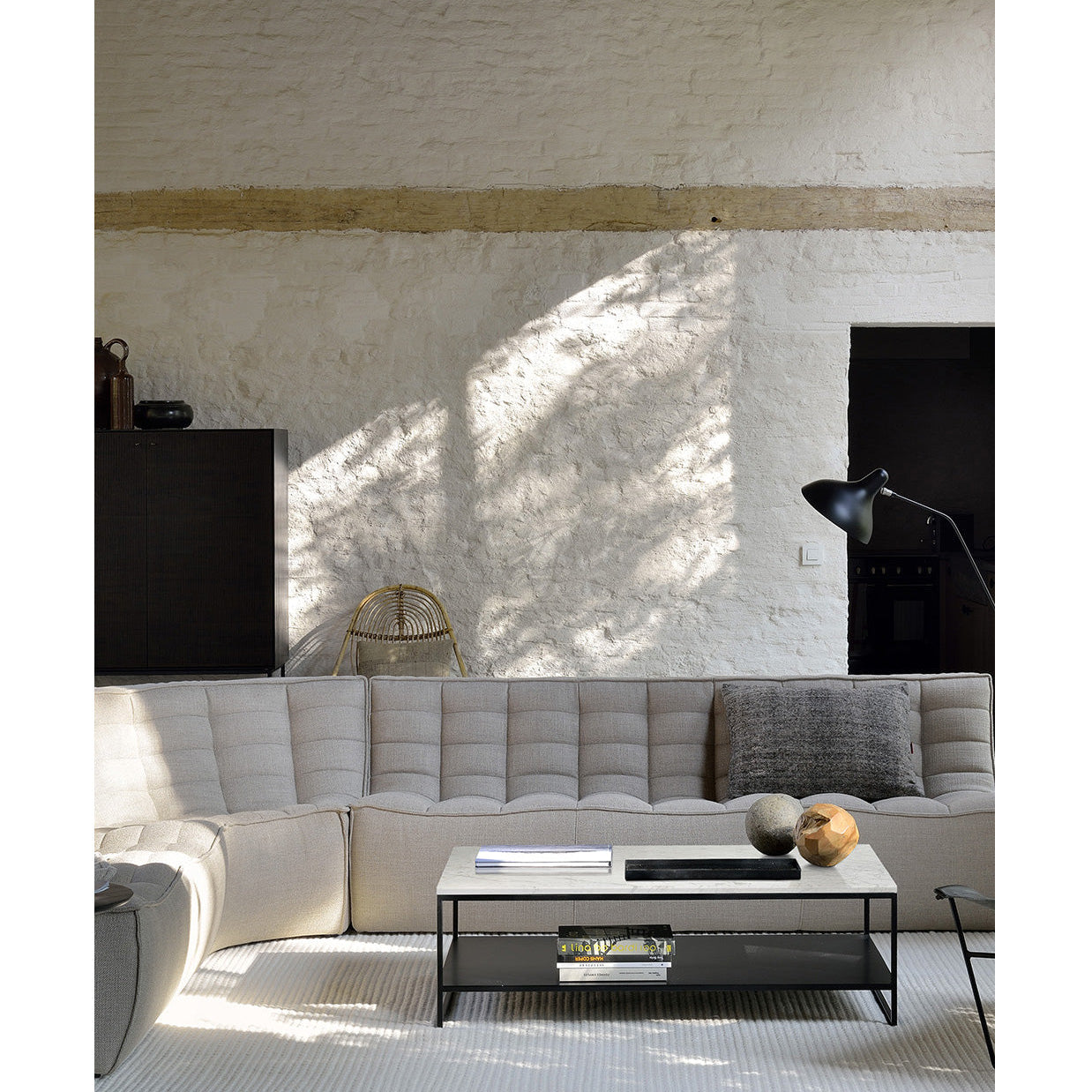 Ethnicraft N701 Round Corner, FSC-certified solid wood furniture by Belgian brand