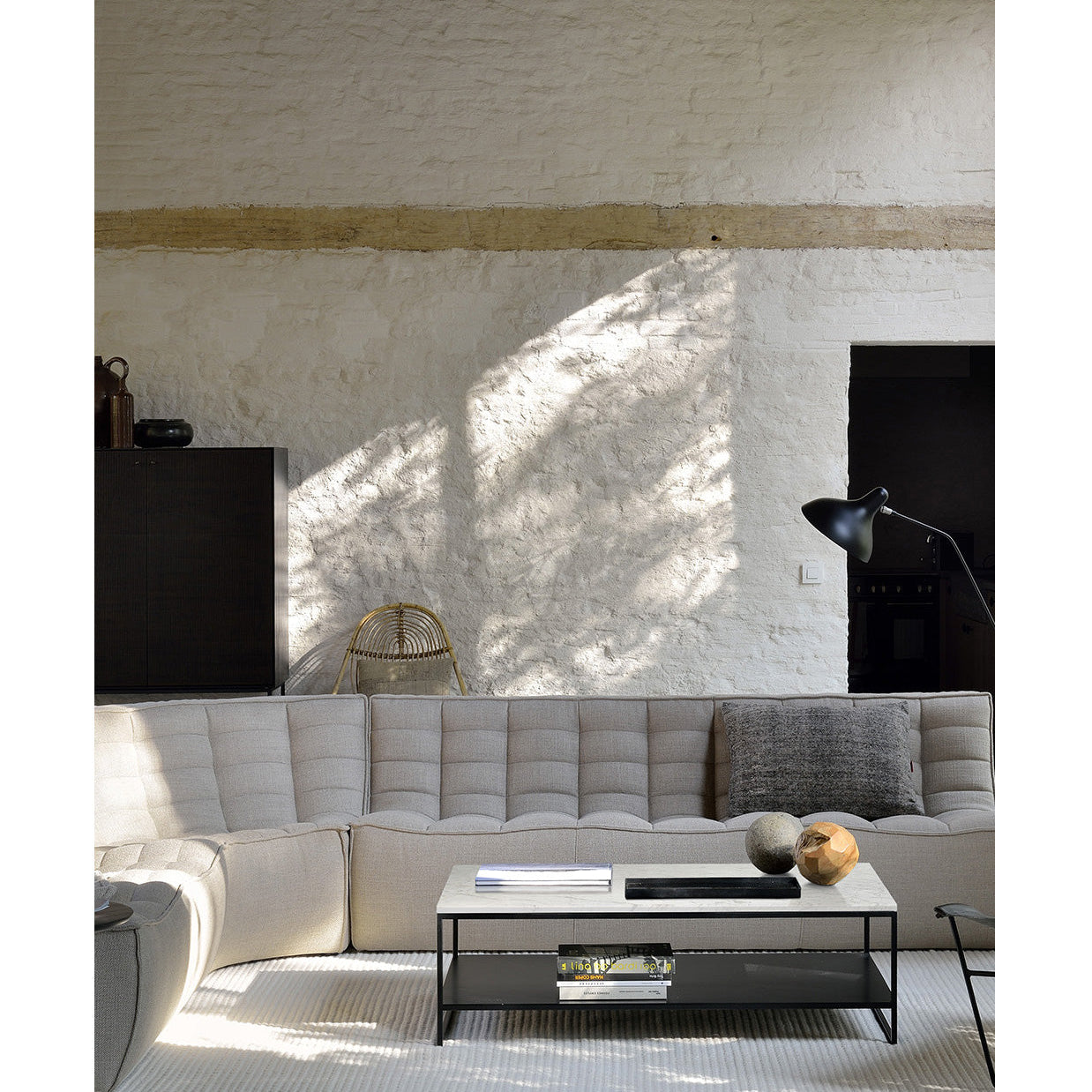 Ethnicraft N701 Round Corner, FSC-certified solid wood furniture by Belgian brand