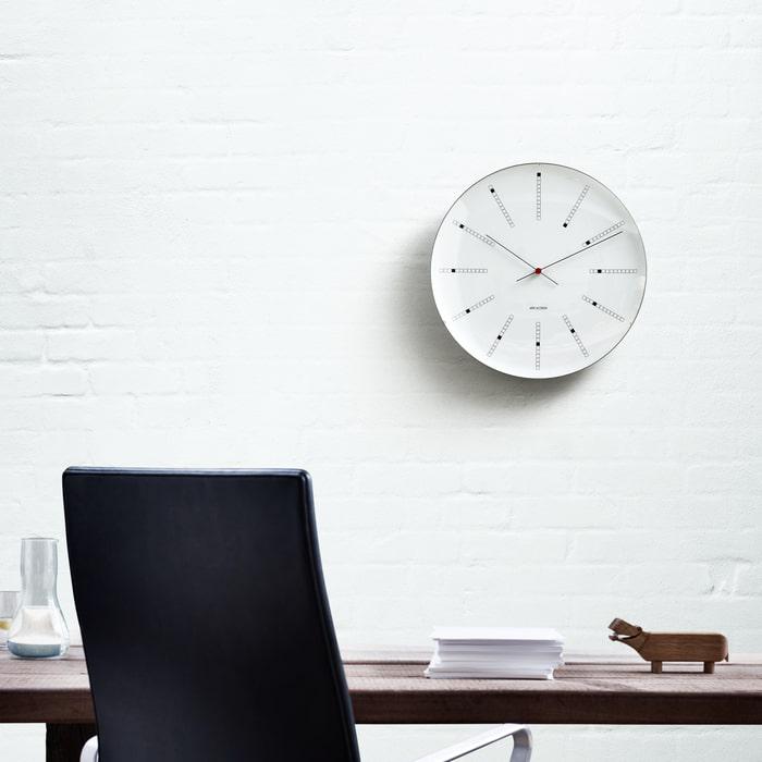 Arne Jacobsen Roman Wall Clock White/Black