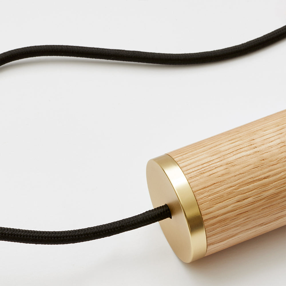 Tala Nine Pendant in Oak, detail packshot 2