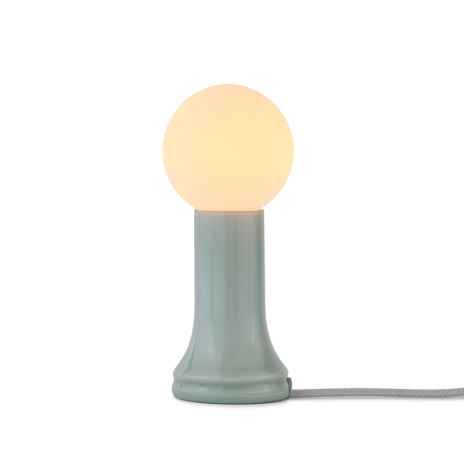 Tala Shore table lamp in Sea Green recycled glass, Dim to Warm LED included