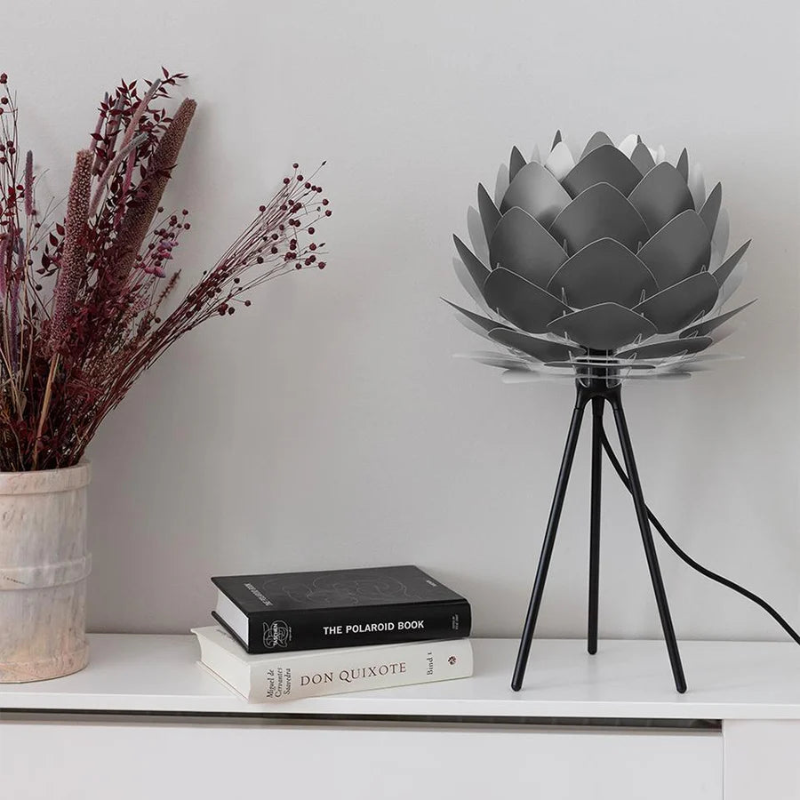 UMAGE Silvia White Tripod Table Lamp, Medium Lampshade