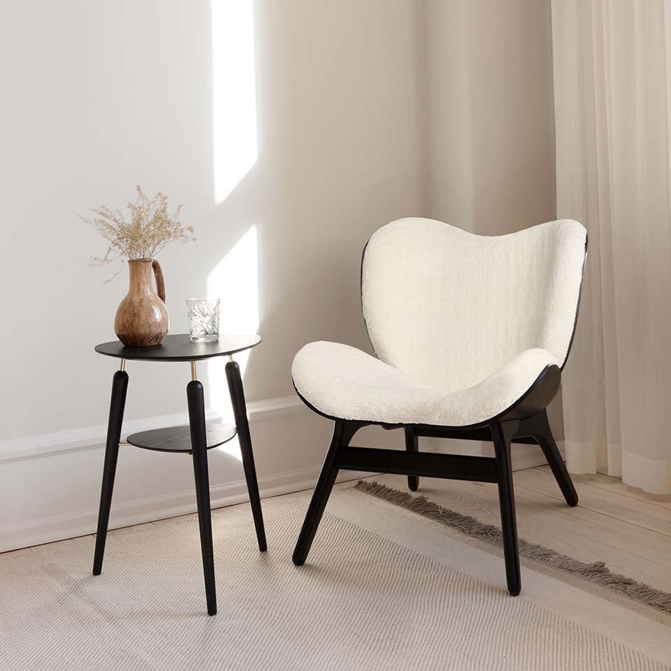 UMAGE A Conversation Piece Lounge Chair, Low, Dark Oak
