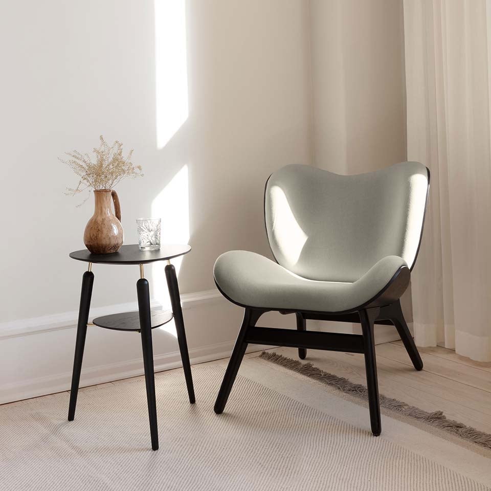 UMAGE A Conversation Piece Lounge Chair, Low, Dark Oak
