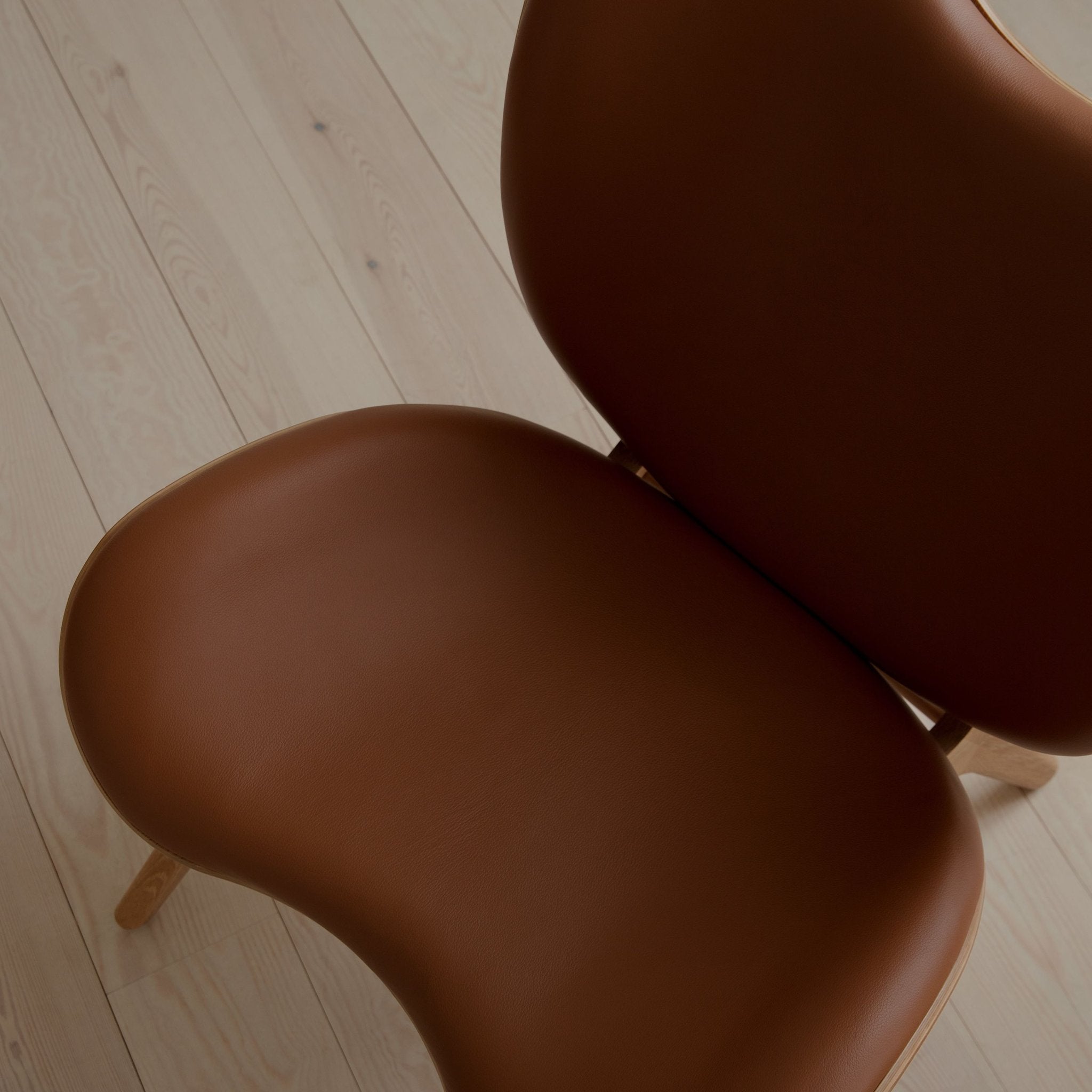 UMAGE A Conversation Piece Lounge Chair, Low, Oak