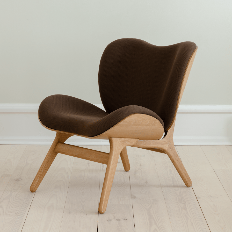 UMAGE A Conversation Piece Lounge Chair, Low, Oak