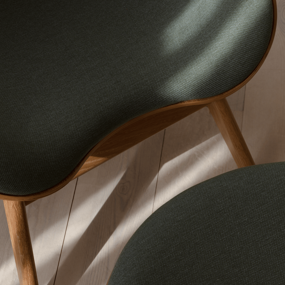 UMAGE A Conversation Piece Lounge Chair, Low, Oak