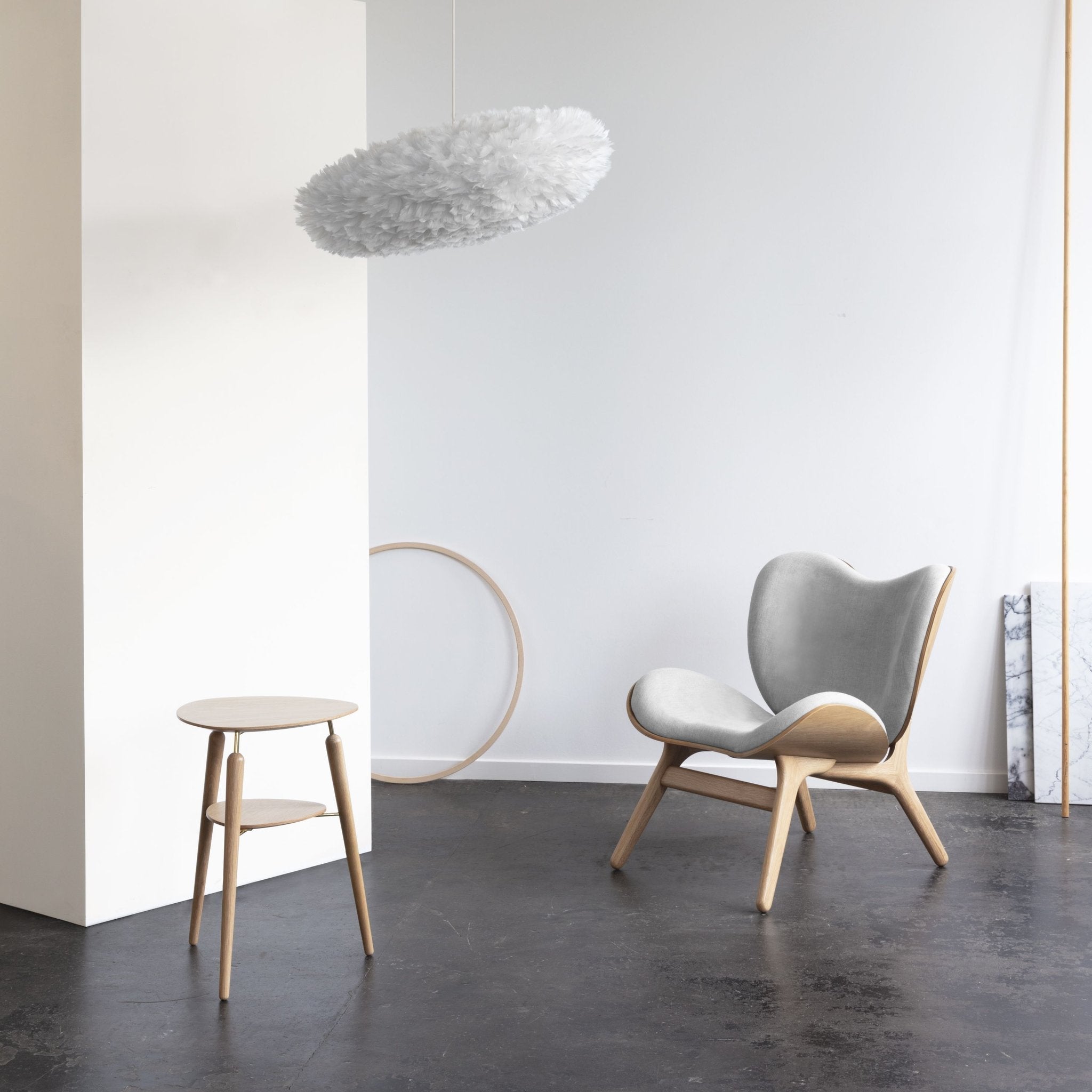 UMAGE A Conversation Piece Lounge Chair, Low, Oak