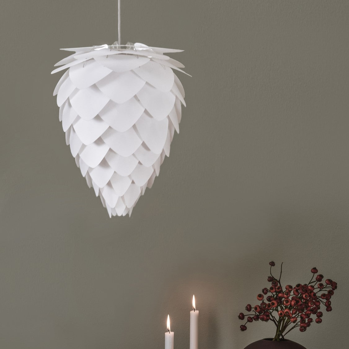 UMAGE Conia White Hardwired Pendant, Mini