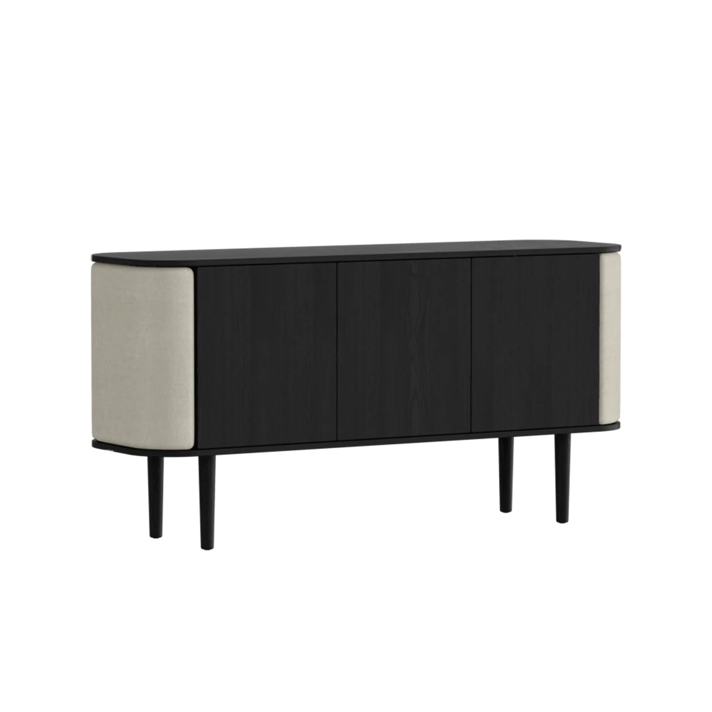 UMAGE Treasures Cabinet 3 Doors, Black Oak