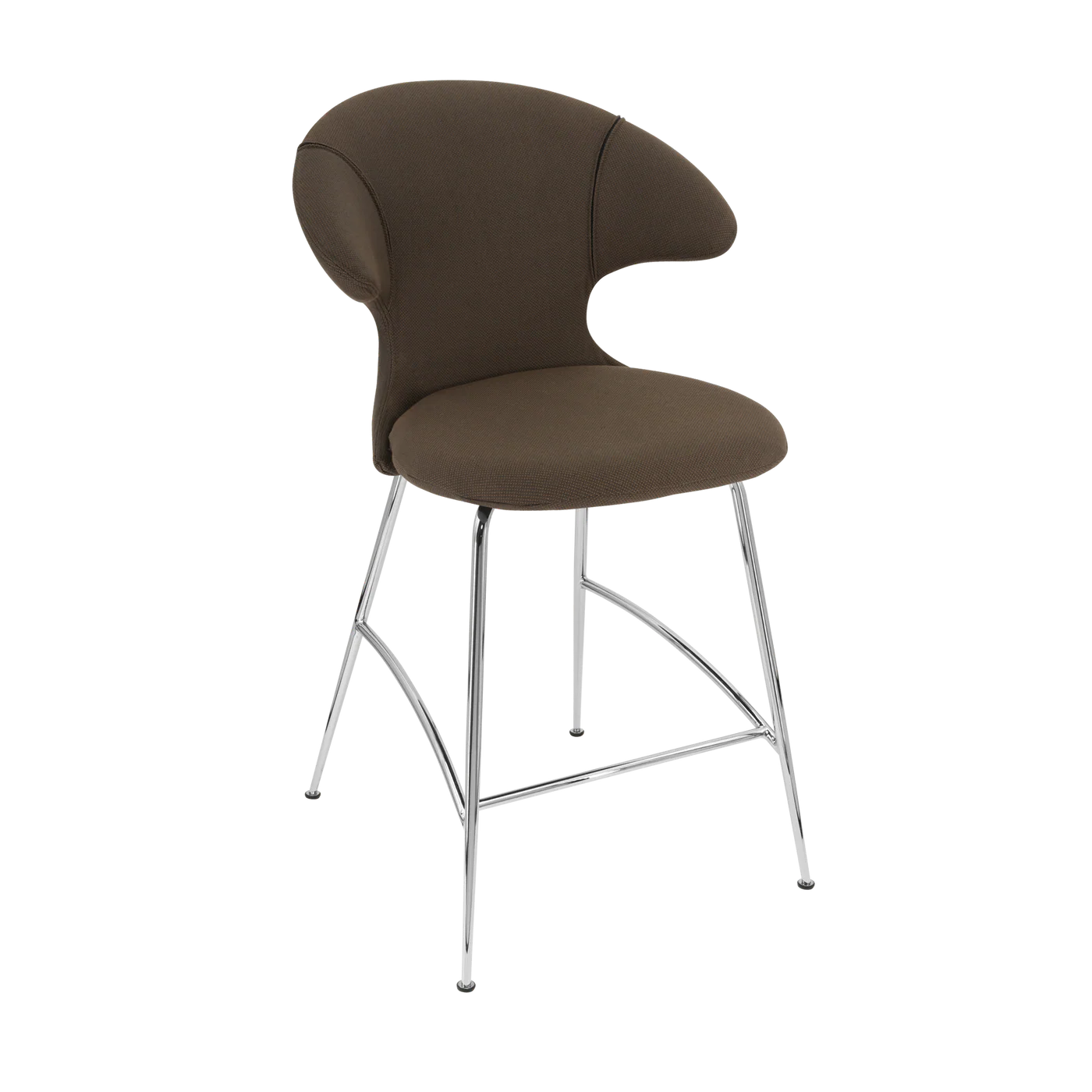 UMAGE Time Flies Counter Stool, Chrome Legs