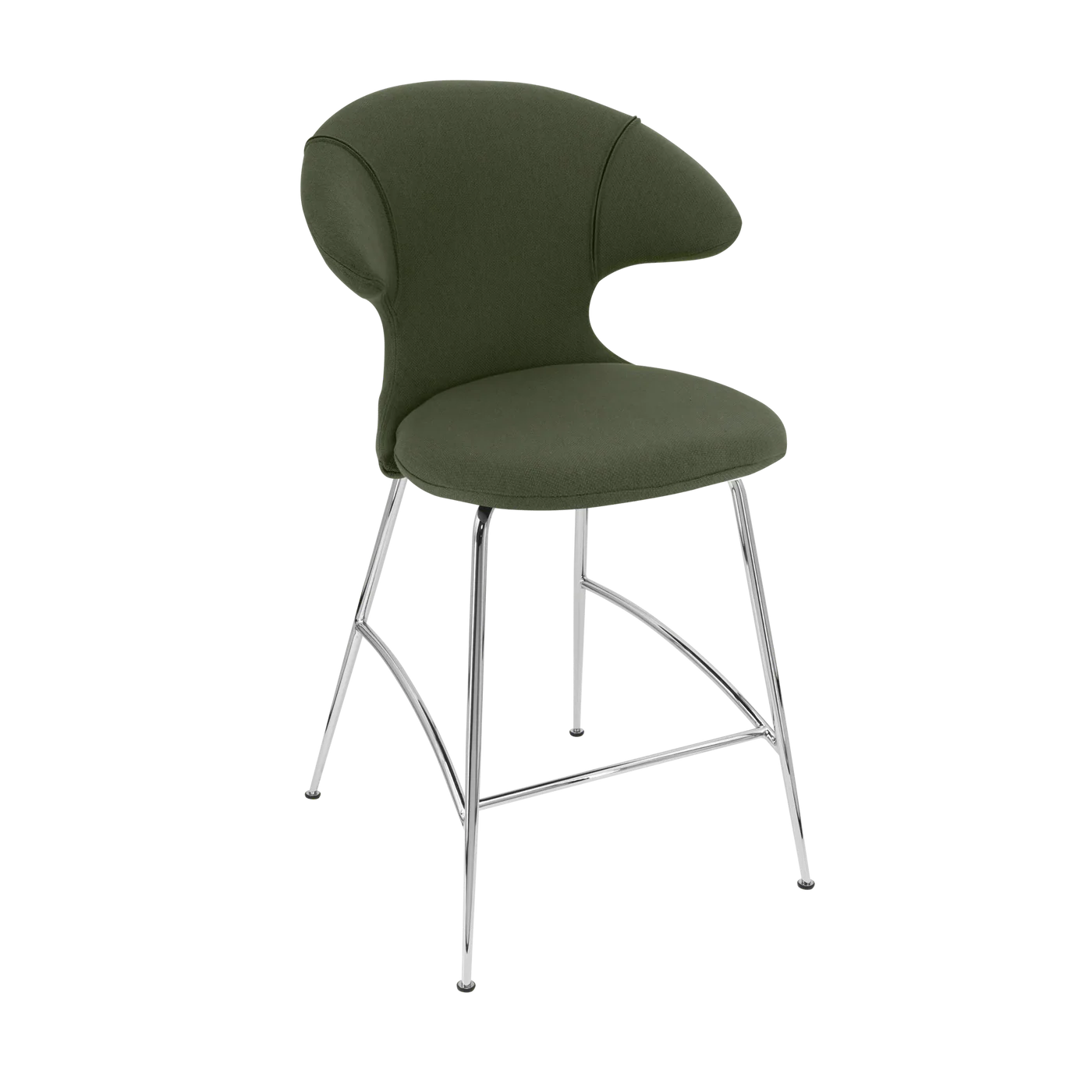 UMAGE Time Flies Counter Stool, Chrome Legs