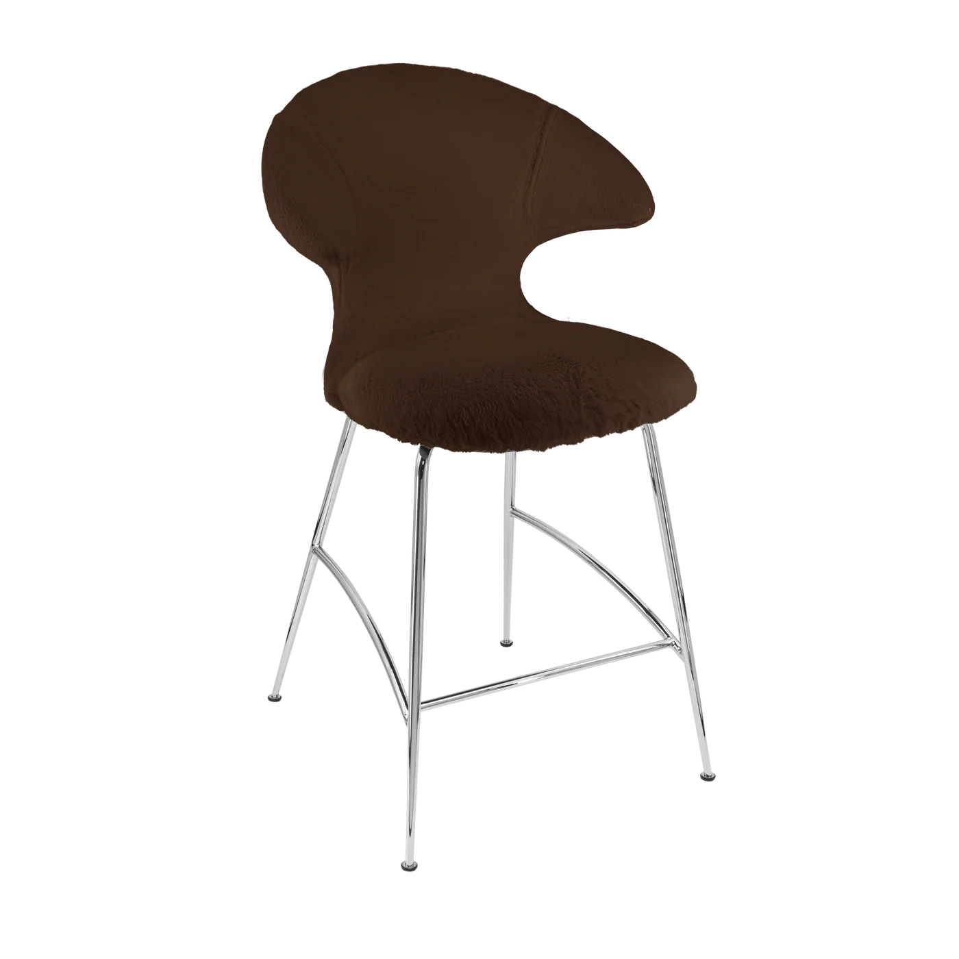 UMAGE Time Flies Counter Stool, Chrome Legs