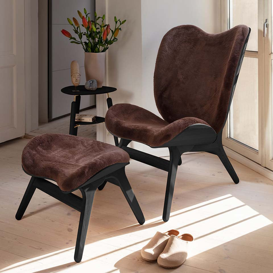 UMAGE A Conversation Piece Lounge Chair, Tall, Black Oak