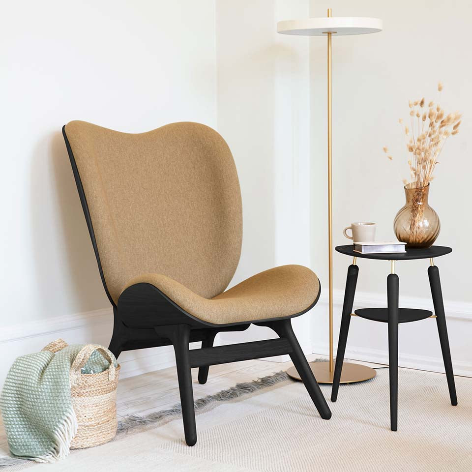 UMAGE A Conversation Piece Lounge Chair, Tall, Black Oak