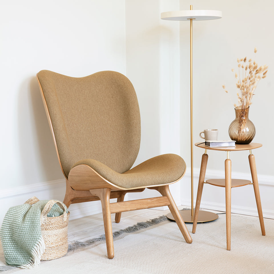 UMAGE A Conversation Piece Lounge Chair, Tall, Oak