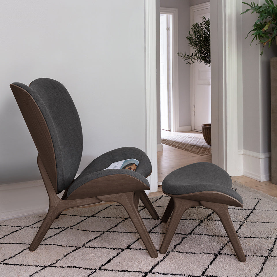 UMAGE A Conversation Piece Lounge Chair, Tall, Dark Oak