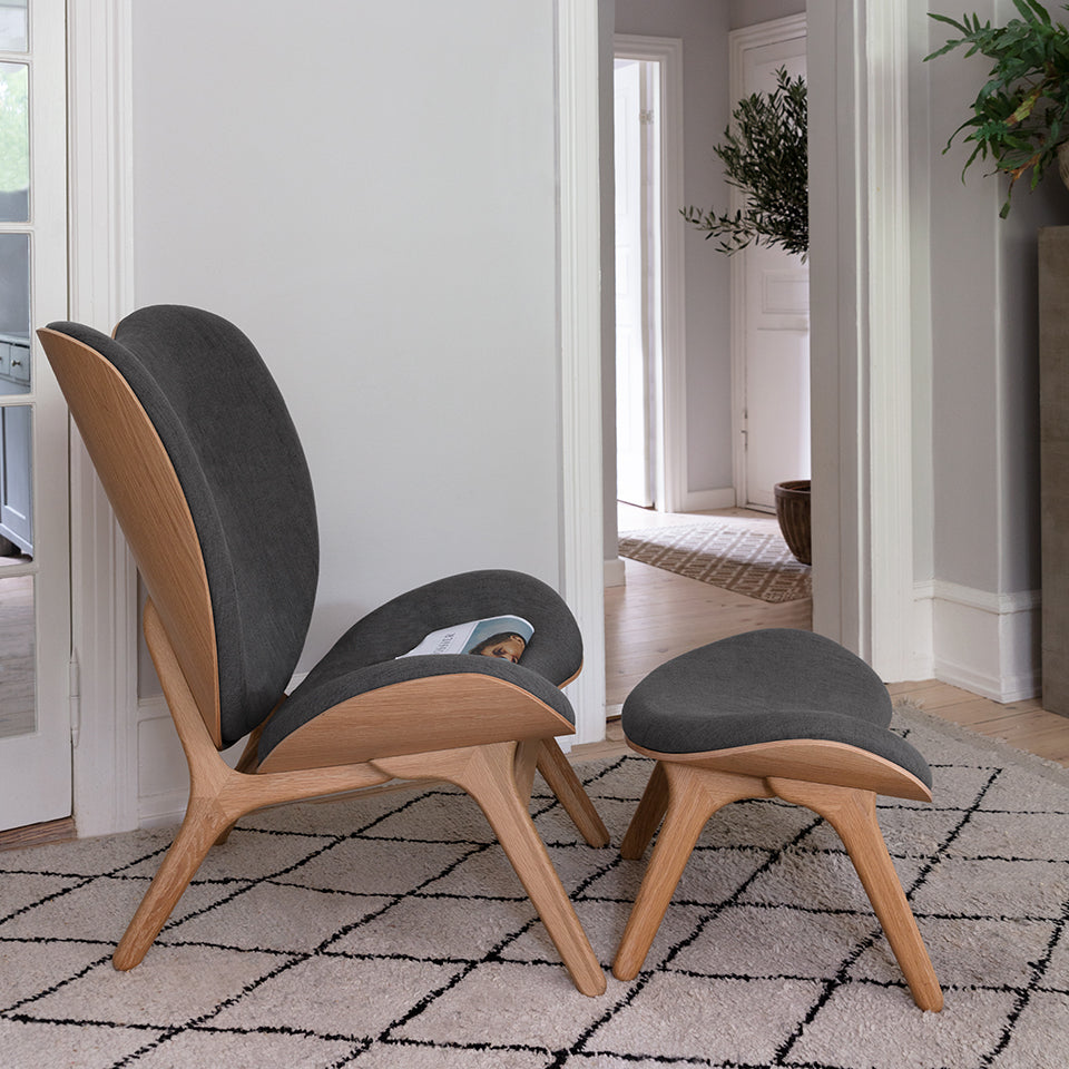UMAGE A Conversation Piece Ottoman, Oak