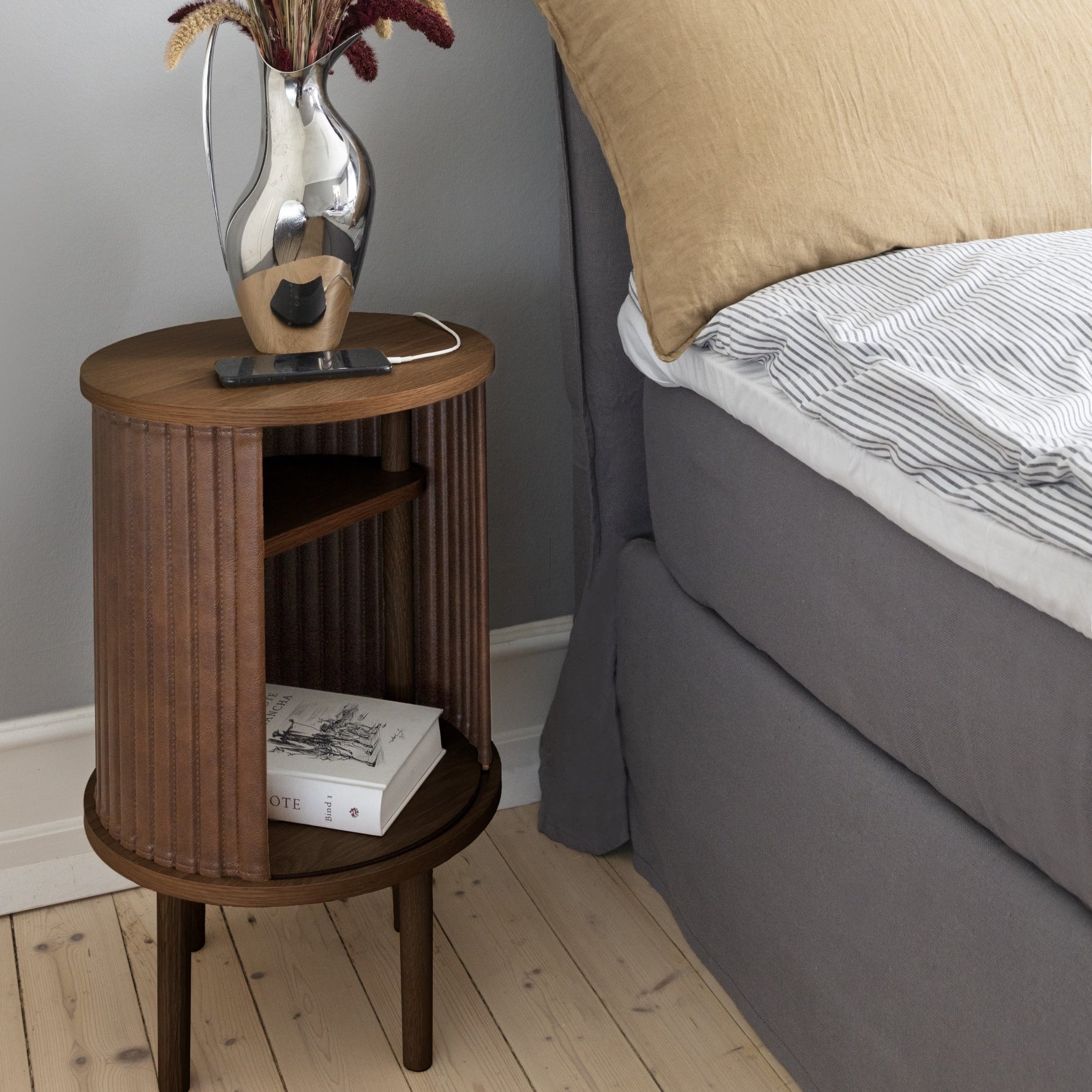 UMAGE Audacious Side Table, Dark Oak