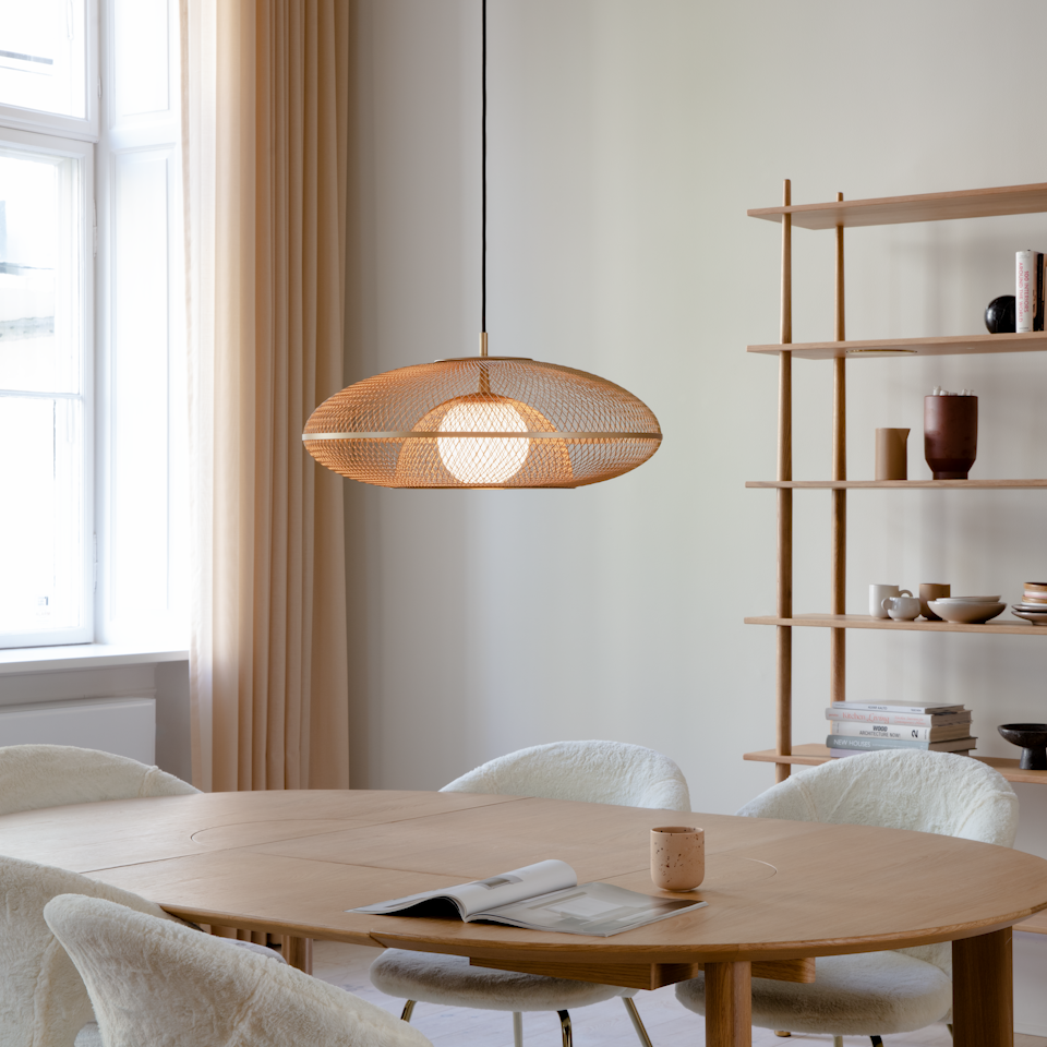 UMAGE Faraday Hardwired Pendant, Brushed Brass