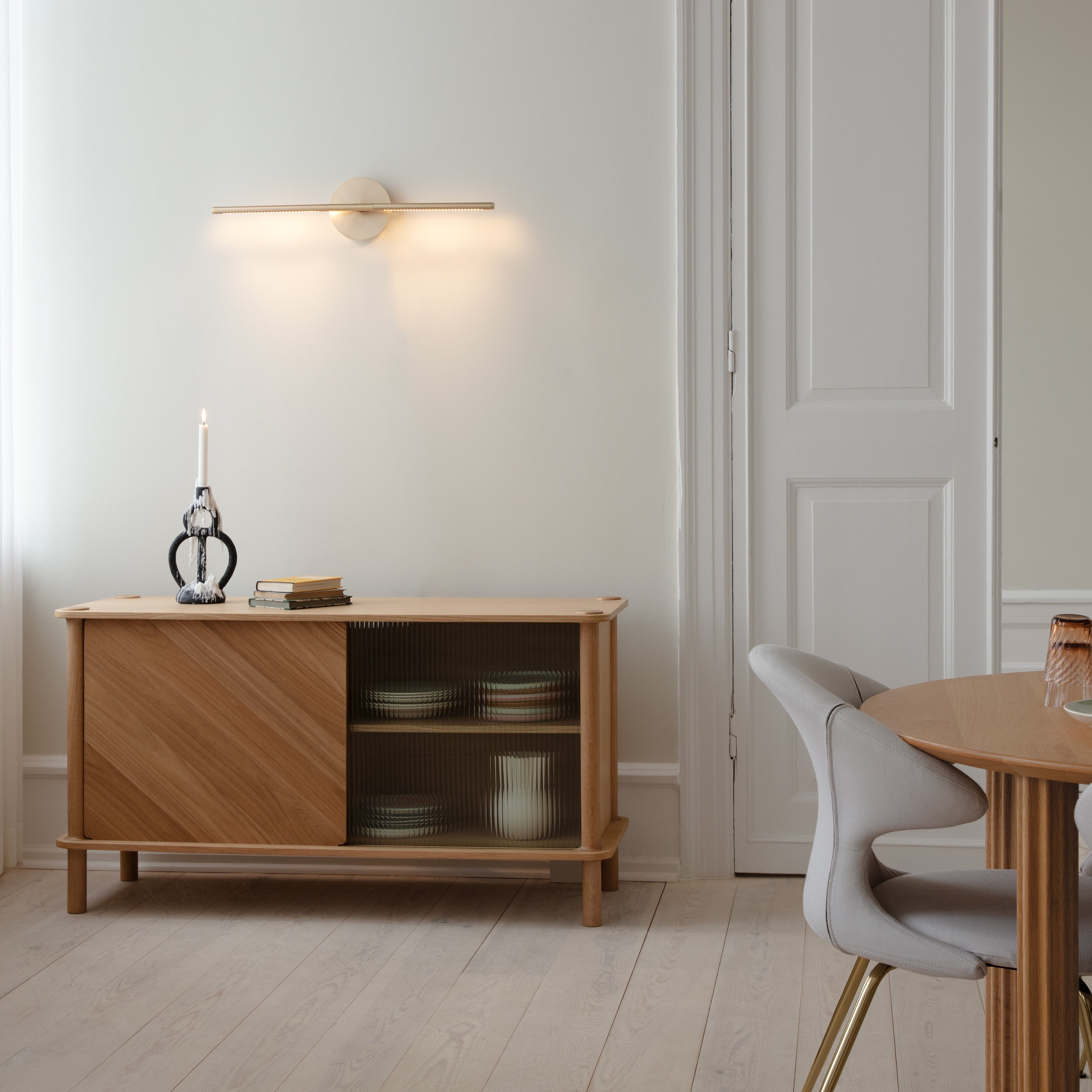 UMAGE Italic Sideboard, Wood/Glass